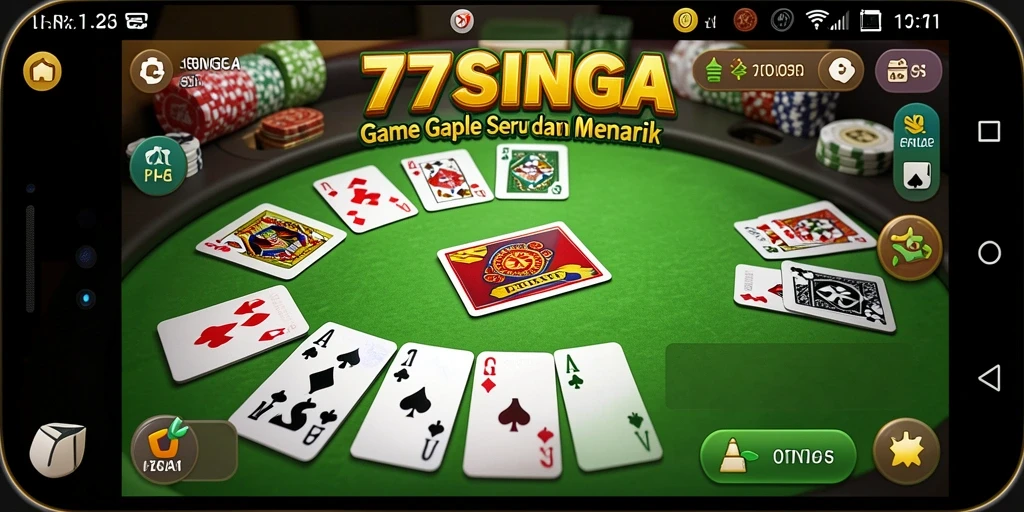 Screenshot gameplay Gaple yang menampilkan keseruan permainan.
