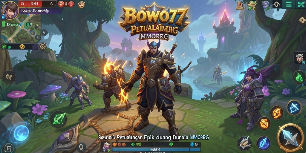 Gameplay BOWO77 yang menegangkan dalam dunia MMORPG.
