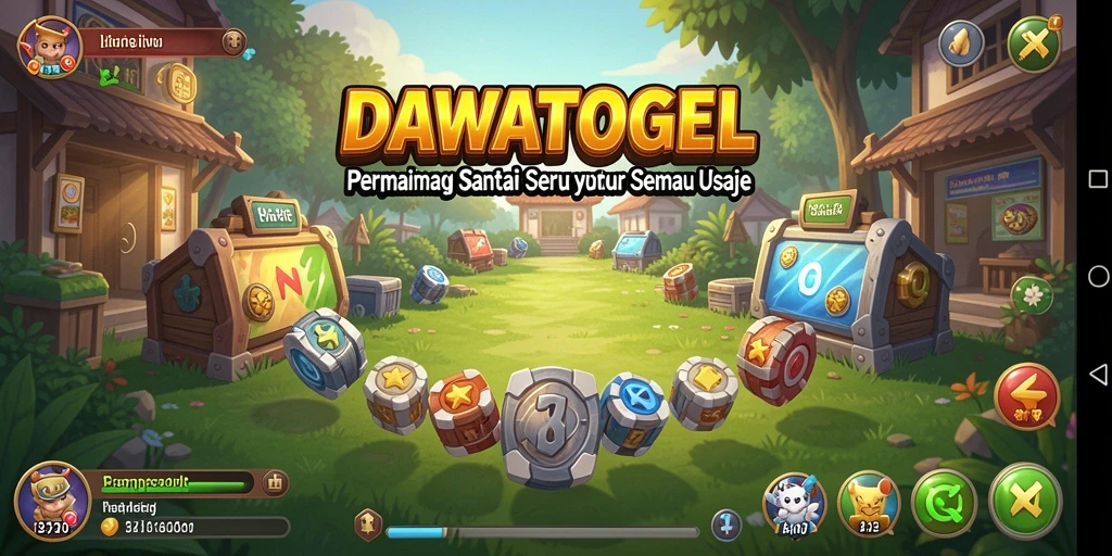 Tampilan gameplay menarik dan penuh warna dari DAWATOGEL.