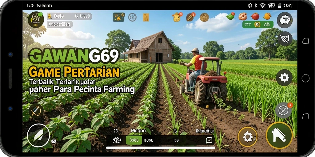 Screenshot GAWANG69 menampilkan aktivitas bercocok tanam yang seru.
