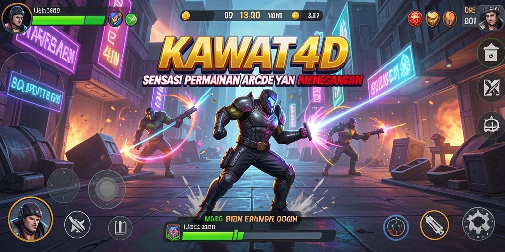 Tangkapan layar KAWAT4D menampilkan aksi seru dalam permainan Arcade.