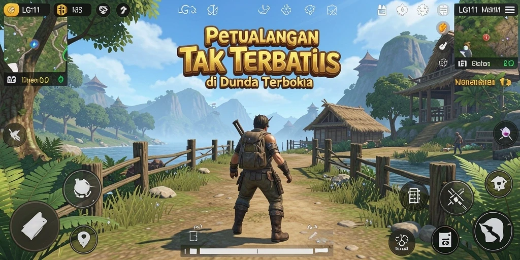 Tampilan gameplay LG111 yang mendebarkan dengan dunia Open World yang luas.